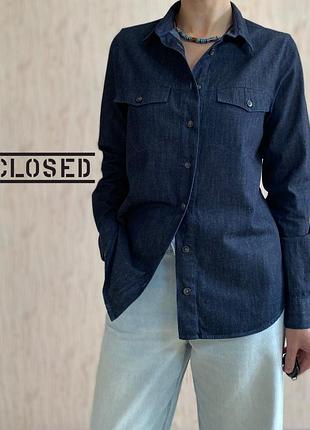 Джинсова сорочка з деніму джинс денім closed