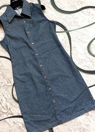 Джинсова сукня халат