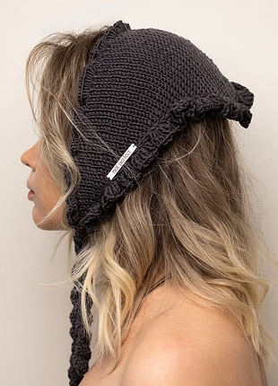 Хустка капелюх в'язана