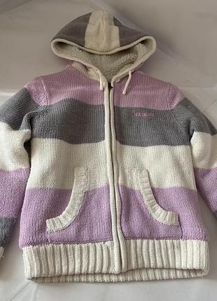 Кофта утеплена дівчинці на 7/8 років soulcal&co