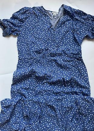 Легка сукня міді в горошок