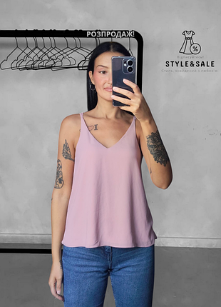 Рожева шифонова майка topshop. нюанс