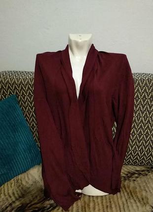 Кардиган цвет бордо zara
