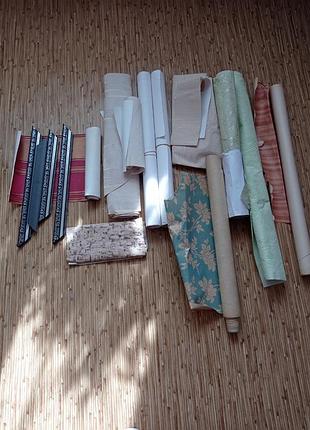 Остатки обоев разных на хендмейд