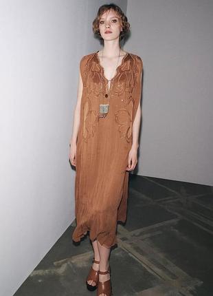Сукня жіноча з вишивкою zara new