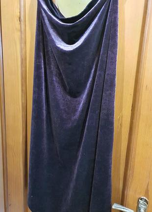 Спідниця оксамитова великий розмір