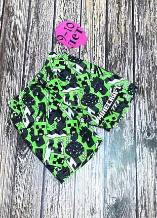 Шорты minecraft для мальчика 9-10 лет, 134-140 см