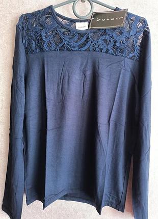 Блуза подростковая трикотажная с кружевом