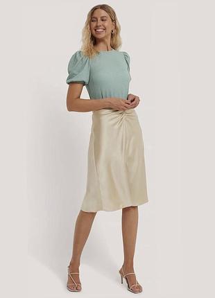 Блуза футболка з пишними рукавами