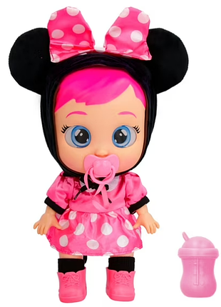 Cry babies кукла плакса минни disney nurturing baby minnie mouse