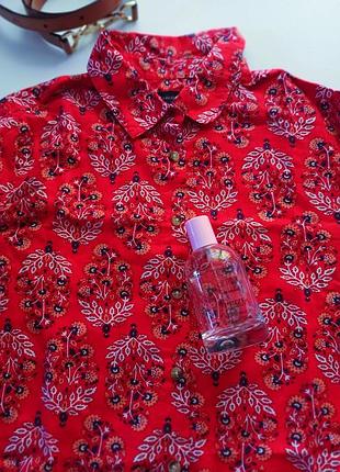 Элегантная хлопковая блузка-рубашка m&s марк енд спенсер 38р-р