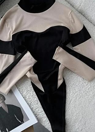 Боди с рукавами