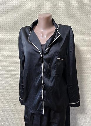 Чорний костюм для дому, піжама