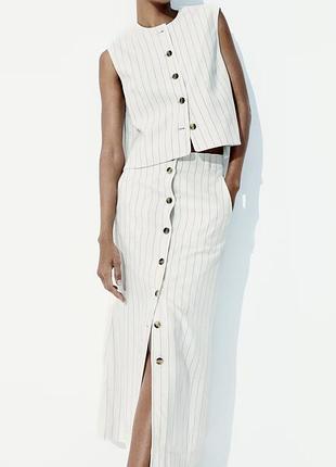 Спідниця льон h&m