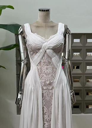 Коктейльное кружевное цветочное вечернее в пол макси платье old money шелковое мини платье с корсетом с открытыми плечами с открытой спиной