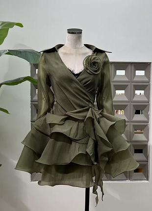 Коктейльное кружевное цветочное вечернее в пол макси платье old money шелковое мини платье с корсетом с открытыми плечами с открытой спиной