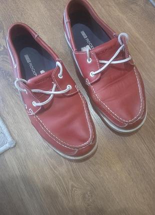 Продам мужские кожаные мокасины бренда rockport