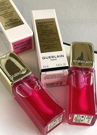 Оригінал. guerlain kisskiss bee glow oil олійка для губ з медом 👉🏻відтінок 458 pop rose 9,5 мл