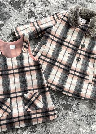 Набір пальто + сарафан 🩷