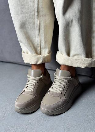 Кросівки з натуральної шкіри та замші