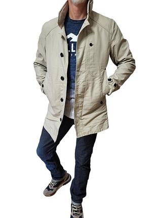 G-star тренч - плащ мужской - m - бежевый - хлопок