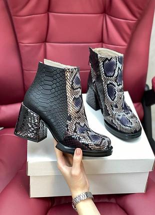 Эксклюзивные женские ботильоны из натуральной кожи