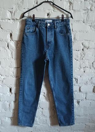 Круті джинси висока посадка, цупкий котон zara 38 (m-s)