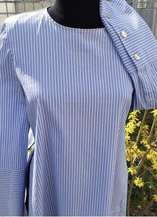 Сорочка & фірмова рубашка zara & в полоску