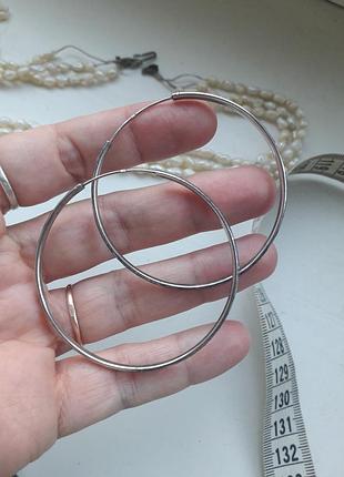 925 серебро серебряные серьги сережки кольца конго