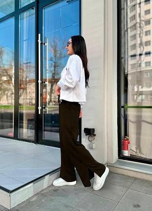 🔥стильный костюм - красный ♥️ или шоколад 🤎 | one size 42-46 | замш + трикотаж, турецкая двунитка мод 192