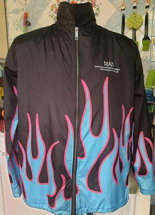 Man стильная ветровка дождевик .