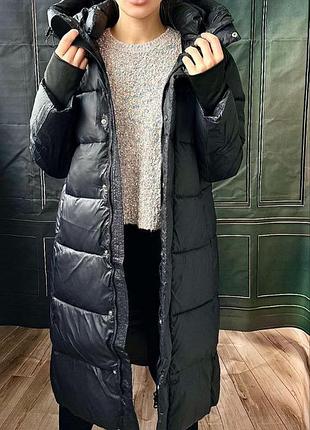 Довга зимова куртка з шлейками для магазину
