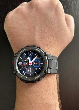 Amazfit t-rex pro защищённые смарт часы gps компас відмінний стан