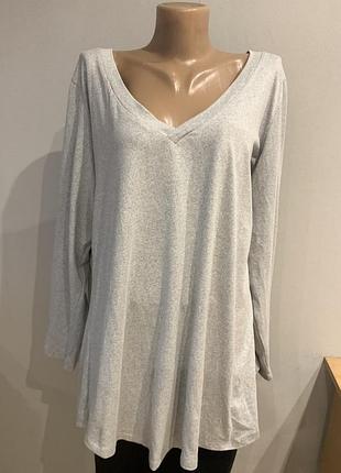 Стильный, комфортный, эластичный брендовый лонгслив большого размера