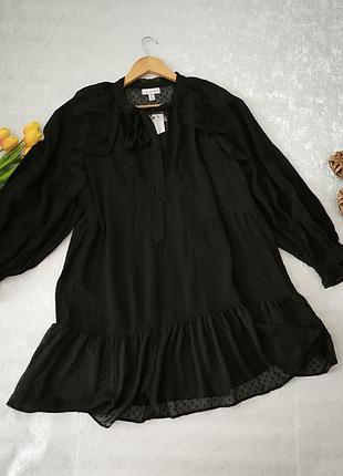 Неймовірна невагома сукня с рюшами top shop вільного крою.