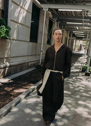 Спортивний жіночий шоколадний костюм zara new