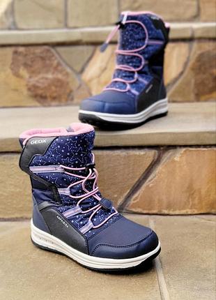 Теплые зимние ботинки geox roby, оригинал