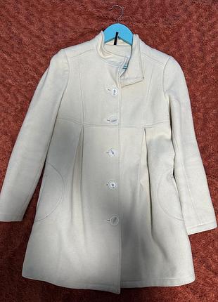 Біле пальто демісезон