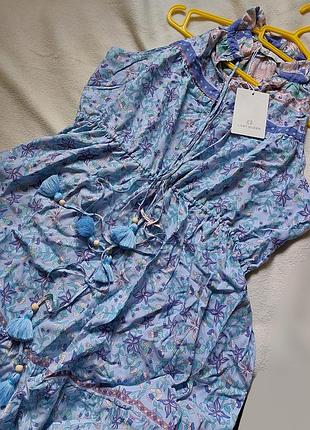 Новое платье макси бохо last queen paris l-xl франция