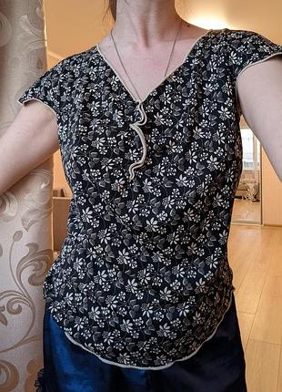 Блуза в цветочный принт y2k max studio