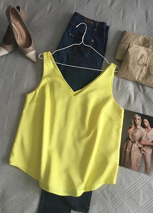 Яркая красивая блуза свободного кроя в цвете 🍋в размере 16