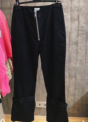 Чорні штани з блискавкою nyden