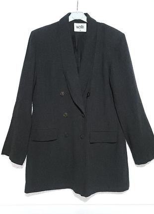 Удлиненный пиджак,блейзер.15% шерсть.