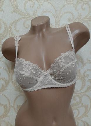Красивый полупрозрачный бюстгальтер сеточка с мягкой чашкой с кружевом passionata