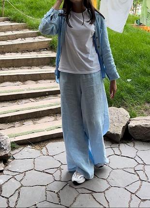 Костюм з льону