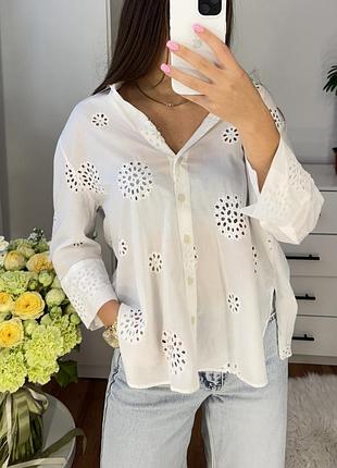 Сорочка zara з прошви