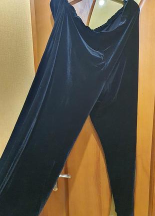 Штани оксамитові стрейч великий розмір