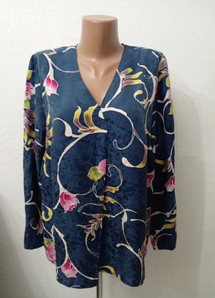 Гарна блуза натуральний шовк  вільного фасону