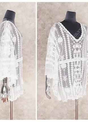 Блузка туніка ажурна