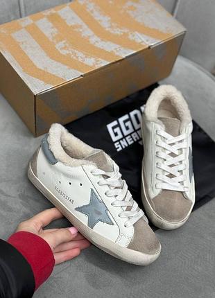 Зимние кеды кроссовки голден гус golden goose ggdb